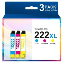222 XL Ink Cartridges for Epson 222 Ink Cartridges for Epson 222 XP-5200 Printer Ink ( Cyan Magenta Yellow)