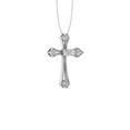 thumbnail image 4 of Araiya Fine Jewelry Sterling Silver Lab-Grown Diamond Cross Pendant for Women with Silver Cable Chain Necklace (1/4 cttw, VS1 Clarity, D-F Color) 18inch, 4 of 4