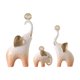 thumbnail image 2 of 3 estatuas de elefantes, esculturas de animales, centros de mesa creativos, manualidades de mesa. Naranja, 2 of 9