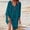 Blue, variant on Fashion New Arrivals AXXD Black Swimsuit Cover Up Women Sexy Short Sleeve Kimono Swimwear Cover Up Solid Color Blouse Tops