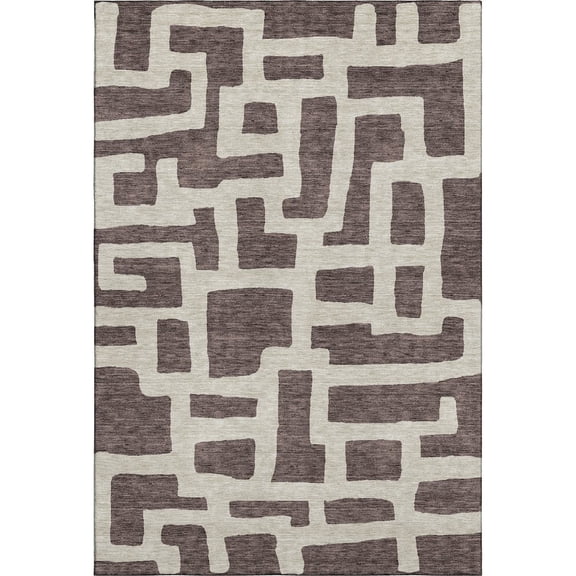 Dalyn Rugs Premium Machine Washable Mayfield AMF903 Fudge 3' x 5' Rug
