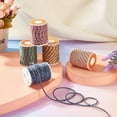 thumbnail image 4 of EOEMY 5Rolls 4-Ply Polycotton Cord Handmade Macrame Cotton Rope String Knitting 1.5mm-C, 4 of 6