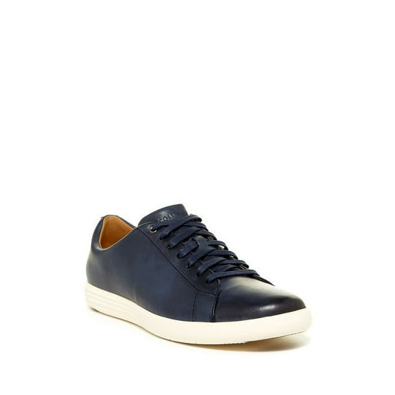 Cole Haan Men's Grand Crosscourt II fashion lace-up Sneakers Navy Leather Brnsh (14, Navy Leather Brnsh)
