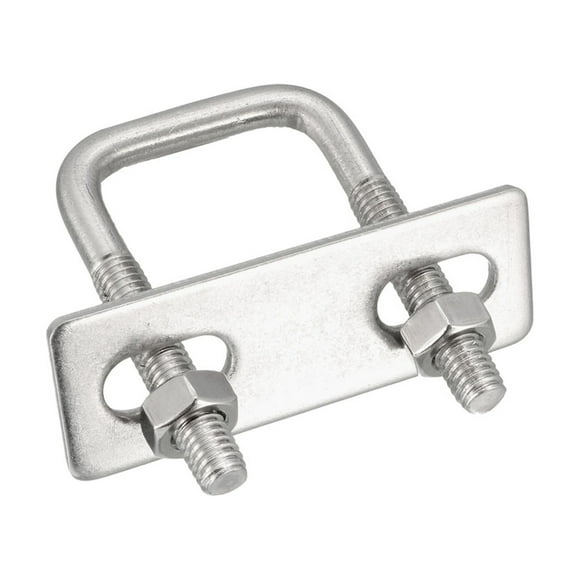 Unique Bargains Square U-Bolts M6 25mm Inner Width 304 Stainless Steel with Nuts Frame Straps 2Pcs