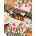 thumbnail image 4 of Easter Placemats Set of 6, Tulip Flowers Placemat for Dining Table Decorations, Spring Flowers Place Mats, Spring Table Mats for Kitchen Dinner Seasonal Holiday Party Decor, 4 of 6