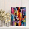 thumbnail image 2 of Abstract Geometric Oil Painting Canvas Print Wall Art for Living Room Bedroom Office Dining Room Hallway Apartment Decor, 2 of 8