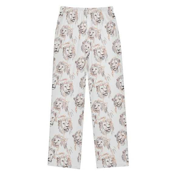 joogoo Art Lions Pajama Pants Pj Bottoms Sleepwear Lounge L