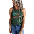 thumbnail image 4 of ABPHQTO Camiseta sin mangas con estampado de collage de sombrero de piel de vaca blanca para mujer, 4 of 5