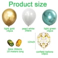 thumbnail image 2 of 60 Pcs Globos Grn Blanco Oro Globos Metálicos Grne Globos Fr Bautismo brand modelStyleType, 2 of 2