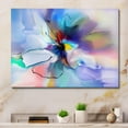 thumbnail image 3 of Designart Fleur bleue créative abstraite Art mural sur toile, 3 of 4
