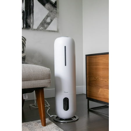 CRANE - 2 Gal. Tower Ultrasonic Cool Mist Humidifier with Remote - White
