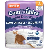 Hartz Comfitables Cat Diaper, Small 16 Count