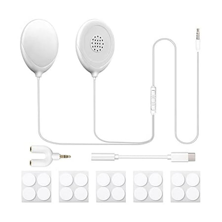 8 Pcs Baby Bump Headphones Set White Prenatal Belly Speakers Women During Pregnancy Bump Headphones Safely Play Music, Sounds, and Voices to Your Baby in The Womb