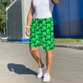 thumbnail image 6 of Gaeub Green Broccoli Print Men's Short Pajama Pants, Sleep Shorts, Household Pants, Casual Pants with Pockets-3X-Large, 6 of 6