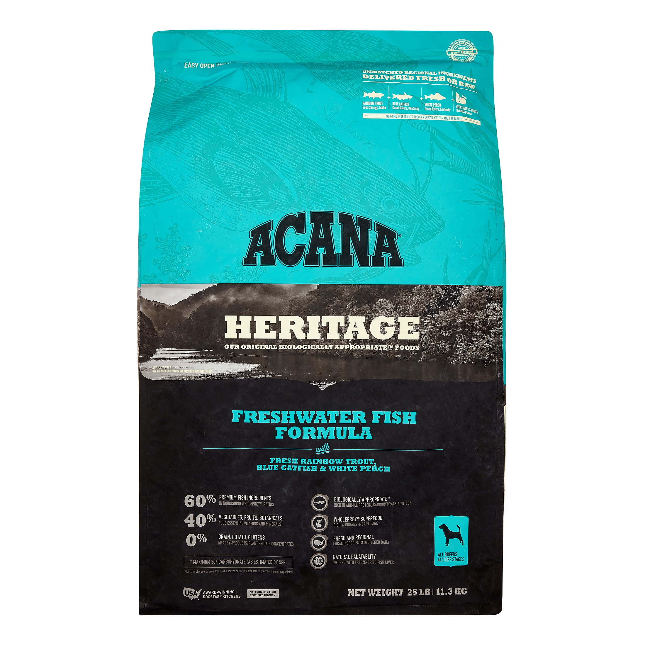 acana freshwater fish dog food