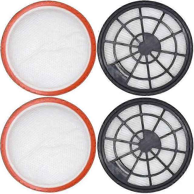 4-part filter set for Dirt Devil DD2650-1, DD2651-0, DD2651-1, DD2720 2620001, 2620002, 2 x motor protection filter + 2 x exhaust air filter
