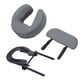 thumbnail image 2 of Cuna facial con almohada para mesa de masaje y reposabrazos Almohada de PU y esponja suave gris, 2 of 9