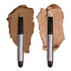Julep Eyeshadow 101 Crème to Powder Waterproof Eyeshadow Stick Duo, Sand Shimmer and Ginger Matte