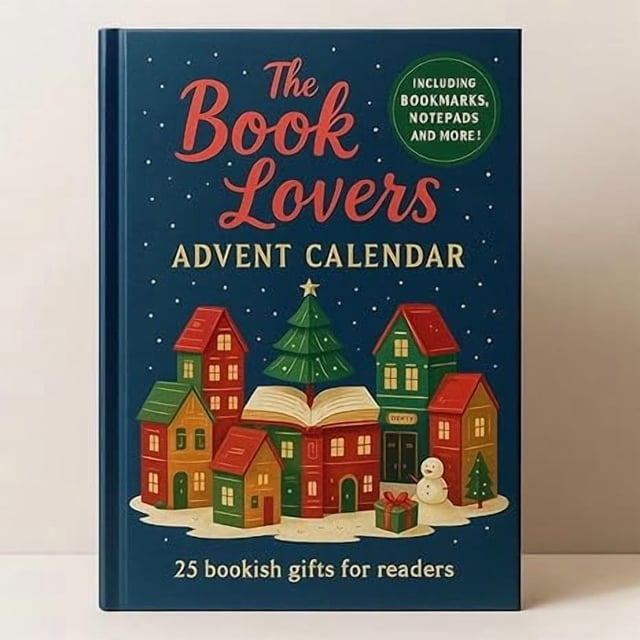 Adornos navideños, adornos navideños, regalos navideños Calendario de Adviento para amantes de los libros 25 regalos literarios en 2D para lectores Calendario literario de cuenta regresiva Recuerdos d