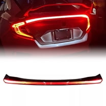 AMERICAN MODIFIED Rear LED Center Spoiler w/Lights For 2016-2019 Honda Civic Sedan 4 Door