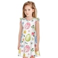 thumbnail image 1 of Balery Easter Egg3 Camisón de princesa para niñas, pijama de algodón con mangas abullonadas, suave y bonito.-Large, 1 of 6
