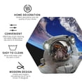 thumbnail image 3 of Pofeuu Astronaut in Outer Space Print Coasters for Drinks, 4Pack PU Leather Coasters, Bar Drink Coasters for Tabletop Protection, Furniture from Damage-Hexagon, 3 of 6