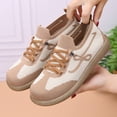 thumbnail image 5 of Willtoo Womens Slip On Knit Walking Sneakers Breathable Mesh Casual Flat Shoes Comfort Lace-Up Platform Daily Travel Shoes, 5 of 5