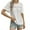 White, variant on GigrtiJin Women's Summer Loose T Shirts Round Neck Solid Color Blouse Short Sleeve Polka Dots Fashion Basic Tops