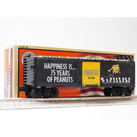 Lionel Peanuts 75th Anniversary MUSA O Gauge Model Train Boxcar for Ages 14