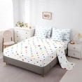 thumbnail image 5 of Erosebridal Cute Blue Bow Bedding Comforter Set for Girls, Polkadot Ribbon King Bedding Sets for Kids, Polkadot Reversible, 7 Pieces, 5 of 6