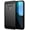 Black, variant on Nakedcellphone [NAVY BLUE CARBON FIBER] Flexible TPU Slim Phone Case Cover [Anti-Shock, Anti-Fingerprint] for Cricket LG Harmony 4, LG Premier Pro Plus (L455DL)