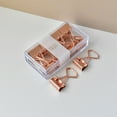 thumbnail image 3 of Baohd 1/2/3/5 12x Documents In Order - Metal Binder Clips For Elliot Folder Widely Shape Metal Binder Clips brilliant Rose Gold 1 Pc, 3 of 6