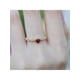 thumbnail image 4 of 1pc S925 Silver Plated With 14k Gold And White Gold Women's Ring With Heart Shaped Ruby & Cubic Zirconia Stone In Japanese Style, Elegant And Fresh, Nice Gift For Girls, 4 of 4