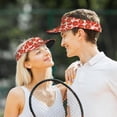 thumbnail image 6 of Kdxio Tomatoes Print Sun Visor Hat Golf Visor Adjustable Velcro Outdoor Sports Cap for Men Women, 6 of 7