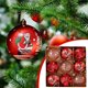 thumbnail image 5 of Decoraciones navideñas, adornos navideños, regalos navideños, decoración de cumpleaños, boutique, bolas navideñas de plástico pintadas de PET, juego de bolas para decoración de árboles de Navidad, bol, 5 of 5