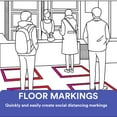 thumbnail image 2 of 3M 471 Floor Marking Tape,1In W,108 ft. L,White, 2 of 8