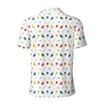 thumbnail image 3 of Vsdgher Happy Graduation Print Men's Short Sleeve Stretch Polo Shirt, Moisture-Wicking Performance Polo Shirt, 3 of 8