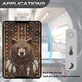thumbnail image 5 of Psesaysky Tribal Brown Bear RV Door Window Shade Easy to Install Privacy Protection RV Window Cover Sun Blackout for Camper Trailer (17.3x26 inch), 5 of 7