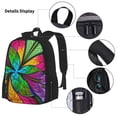 thumbnail image 3 of Balery Multicolored Beautiful Flower Mochila escolar 3 en 1 para niños: mochila resistente con lonchera térmica y estuche para lápices. Mochila escolar para niños y niñas., 3 of 7