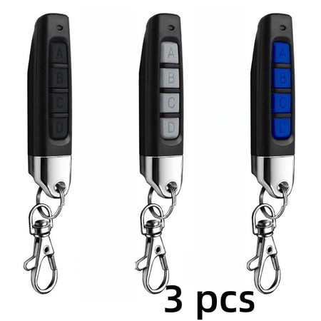 Vruelia 3pcs 4-In-1 Remote Control Duplicator,433MHz Copy Remote Controller,Wireless Cloning Key Fob Duplicator,Remote Control