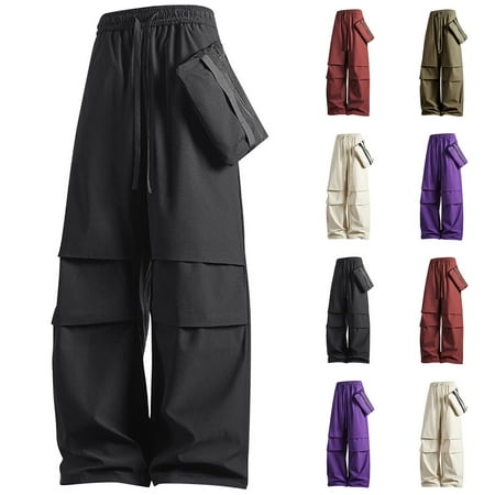 PXLKNZH Women s Hiking Cargo Pants Water-Resistant Quick Dry Travel Golf Pants Baggy Lightweight Drawstring Athletic Workout Camping Work Pants Wine XXXL