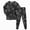 Black, variant on Zuwimk Little Boys Girls Pajama Set 2Pcs Long Sleeve Pullover Top with Elastic Waist Pants Halloween Print Sleepwear,Y006-Black