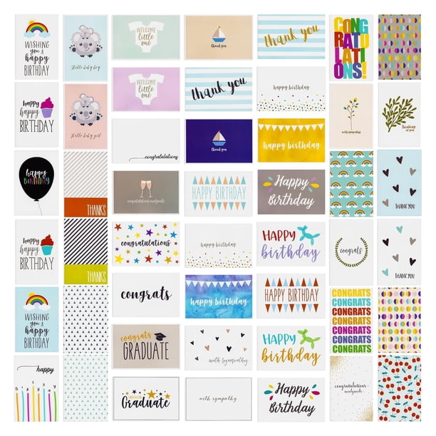 Conjunto de Tarjetas de Felicitación BEST PAPER GREETINGS 144 Piezas