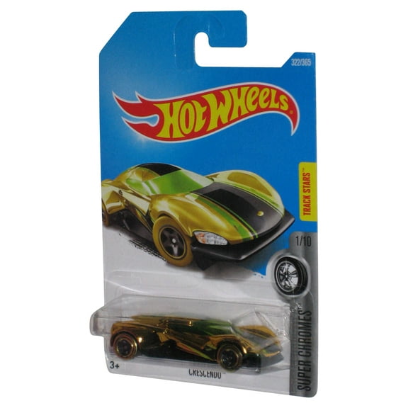 Hot Wheels Super Chromes 1/10 (2015) Gold Crescendo Toy Car 322/365