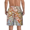 thumbnail image 5 of Men Board Shorts World Map Y2K Funny Swimming Trunks Colorful Geographic Quick Dry Trendy Large Size Beach Shorts, 5 of 5