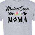 thumbnail image 4 of Inktastic Maine Coon Mama with Flowers and Arrow T-Shirt, 4 of 5