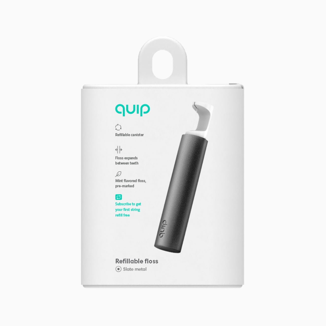 quip toothbrush slate metal