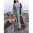 thumbnail image 2 of ORUYROP Tunique Longue Caftan Robe de Nuit Maxi Robe de Plage Décontractée Grande Taille Caftan, 2 of 4