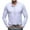 White, variant on AIEOTT Men Quarter Button Pullover Lightwigeht Long Sleeve Shirts Cotton Breathable Shirts Loose Fit V Neck Shirt Solid Color Top