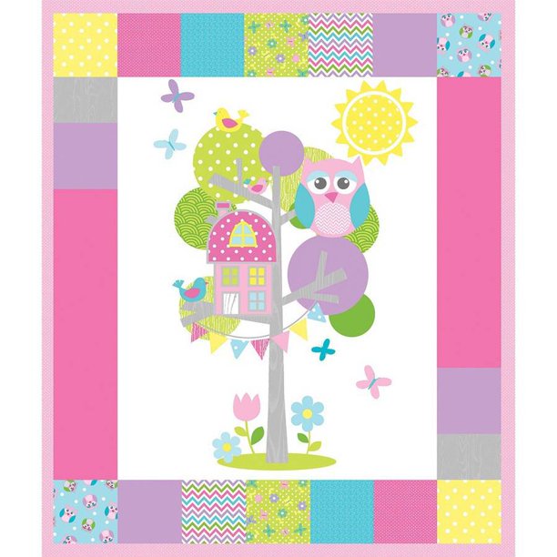 Olani Owl Fusible Applique Quilt Kit